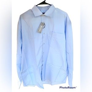 Piero Lusso Formal Blue Button Up